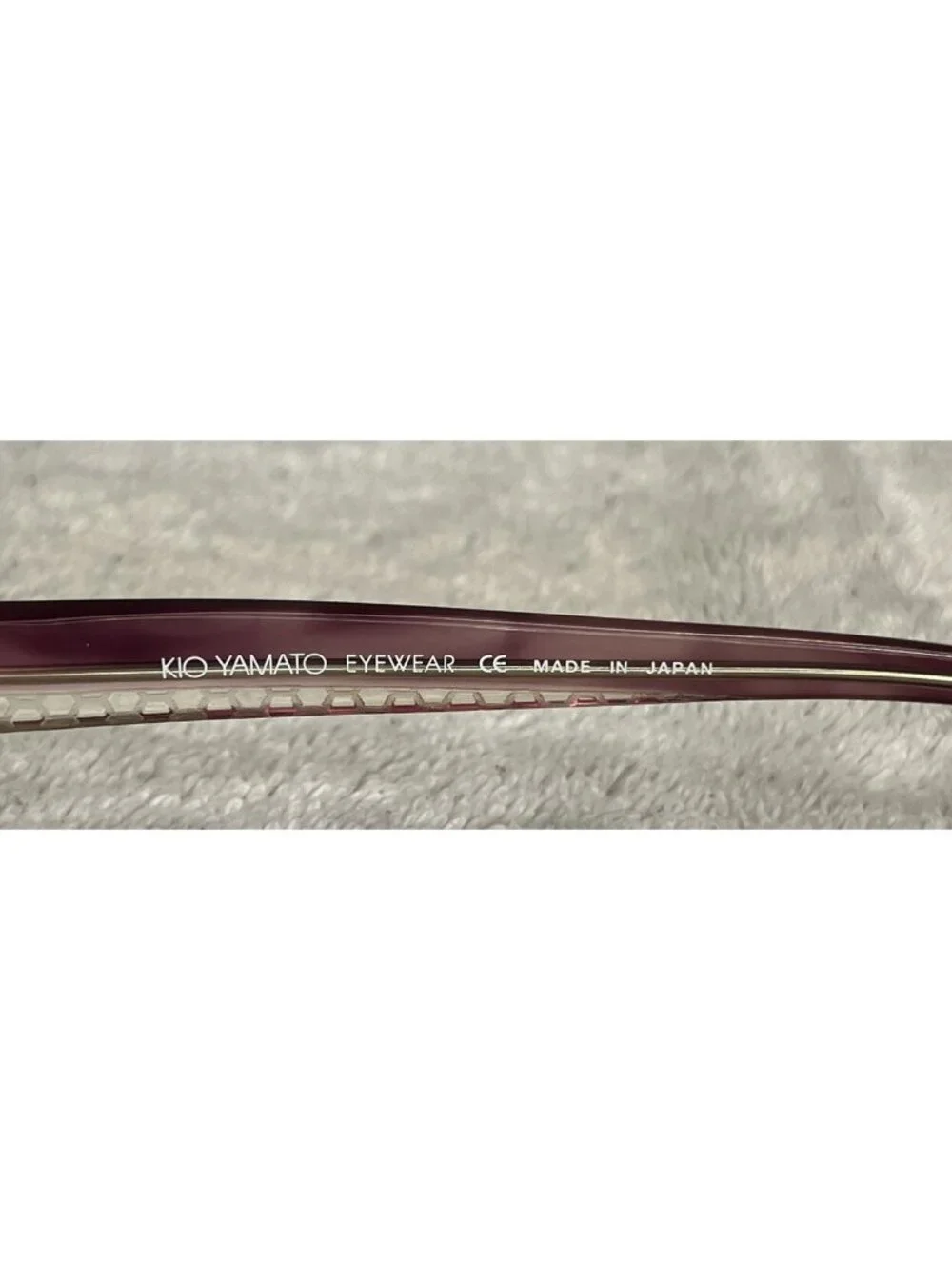 Kio Yamato Eyeglasses Frames Full-Rim Purple KP-025 Col.8 “Plumeria” 51-17-143
